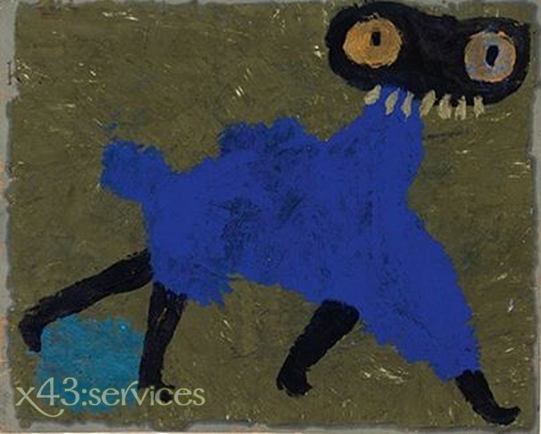 Paul Klee - Blaumantel - zum Schließen ins Bild klicken